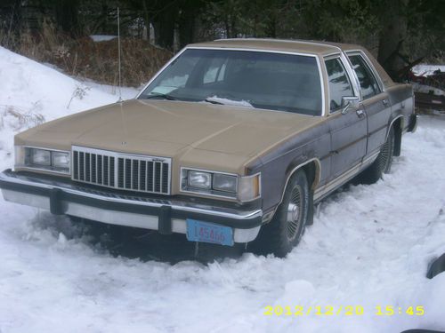 1985 mercury grand marquis ls low miles with factoy paint on areas on frame