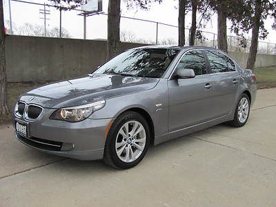 2010 bmw 535xi roof silver/black premium pkg drivers center leather warranty