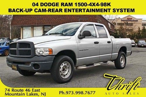 04 dodge ram 1500-4x4-98k-back-up cam-rear entertainment system