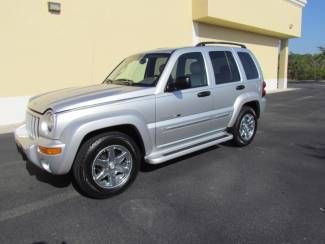 2003 jeep liberty limited loaded v6 4x4 chrome wheels serviced running boards