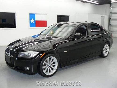 2009 bmw 328i sedan auto sunroof nav blk on blk 55k mi texas direct auto