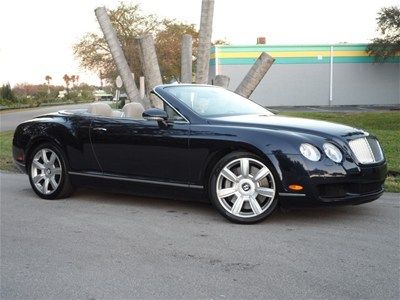 2007 bentley continental gtc convertible 6.0l auto blue