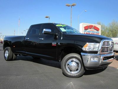 2011 dodge ram laramie 3500 crew cab cummins diesel dually 4x4 truck~leather~nav