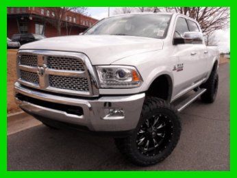 Lifted!! cummins 4x4 heavy duty leather navigation backup camera running boards