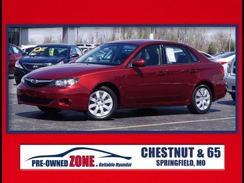 Subaru impreza, awd, manual, red, 4door, warranty, one owner carfax