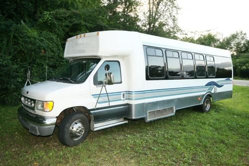 Ford e450 turtle top limo shuttle party limousine coach bus great mechanics nice