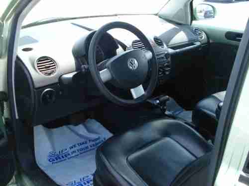 2006 VW Beetle GLS TDI diesel auto black leather 1 owner clean carfax non smoker, image 7