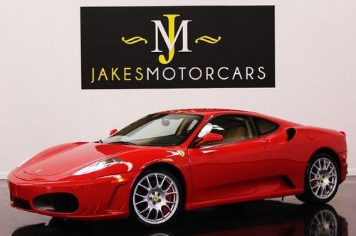 2007 f430 coupe f1, red/tan, carbon ceramic brakes, 1-owner california car!!