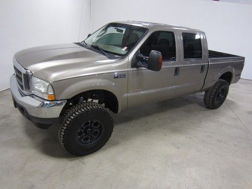 04 ford f250 6.0l turbo diesel auto 4x4 crew cab short bed xlt lifted 80 pics