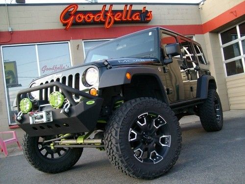 2011 jeep wrangler unlimited moab edition, 4x4, lifted, winch, navigation, auto!