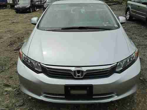 NO RESERVE 2012 HONDA CIVIC LX SEDAN 1.8L AUTO FLOOD SALVAGE REBUILDABLE NY907A, image 2