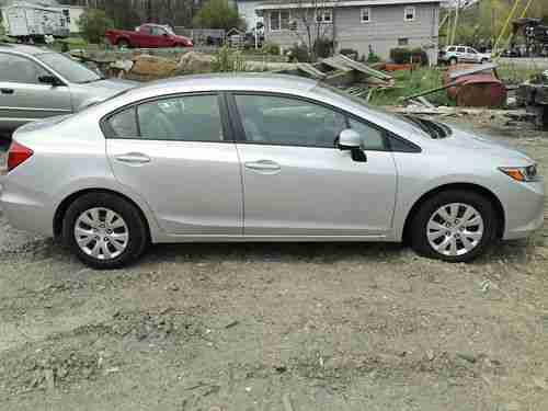 NO RESERVE 2012 HONDA CIVIC LX SEDAN 1.8L AUTO FLOOD SALVAGE REBUILDABLE NY907A, image 4