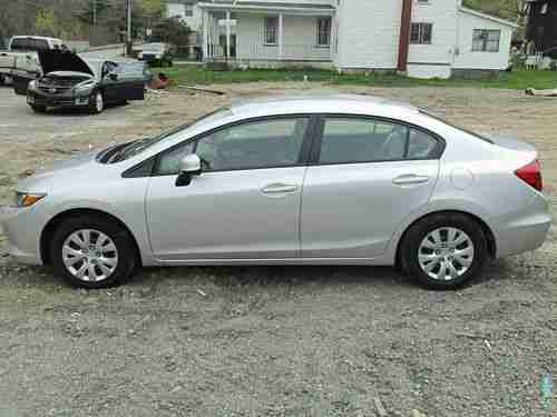 NO RESERVE 2012 HONDA CIVIC LX SEDAN 1.8L AUTO FLOOD SALVAGE REBUILDABLE NY907A, image 8