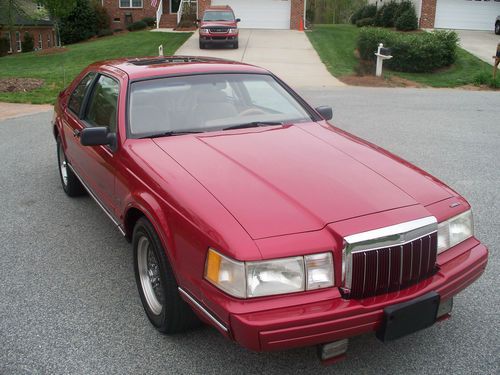 1992 lincoln mark vii lsc se- 5.0 ho/efi-garnet red/ mocha leather int/72k miles