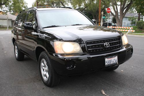 2003 toyota highlander suv, low miles for '03, calif. car, clean autocheck