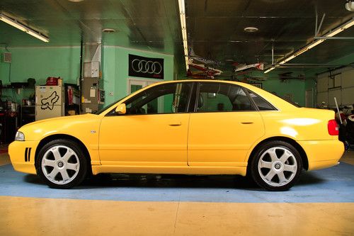 2000 audi s4 6 speed rare imola yellow, fully serviced and very clean!!!