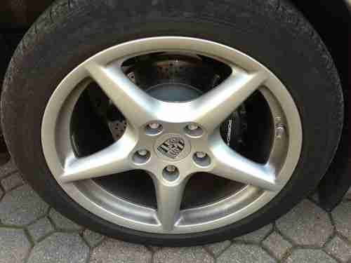 Porsche 911 Convertible 2008 Cabriolet Manual 9k miles Silver/Navy, image 11