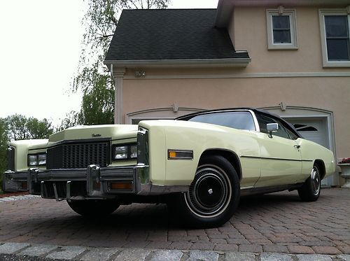 1976 cadillac eldorado convertible 500ci 8.2l leather clean run/drive excellent!