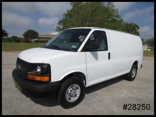 '12 chevy express g2500 cargo work van w/ cargo mat - good miles! - we finance!