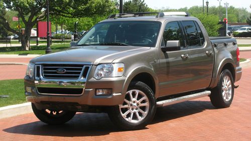 2007 ford explorer sport trac limited crew cab s-roof, adjustable pedals 4x4