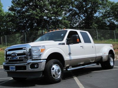 Ford f-350 2011 6.7 diesel 4wd lariat loaded fx4 nav roof htd &amp; cooled seats a+