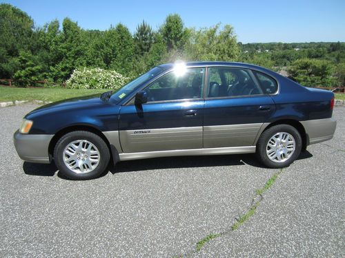 Rare dark blue 2004 subaru outback limited sedan mint condition 2.5l