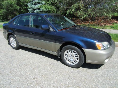 RARE Dark Blue 2004 Subaru Outback Limited Sedan Mint Condition 2.5L, image 3