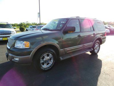 2004 expedition eddie bauer suv 5.4l leather 3rd row tow we finance