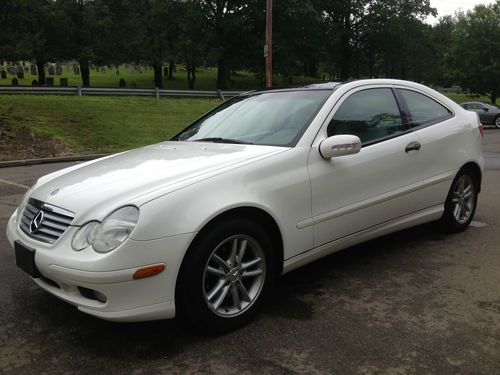 2002 mercedes benz c230 kompressor * low miles * pearl white * no reserve