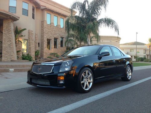Supercharged cts-v 525 hp ls6 1 owner low mile 6 speed sunroof hids no accidents