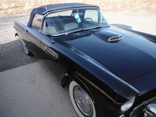 1955 thunderbird convertible/hardtop, black, 28,500 original miles, all original