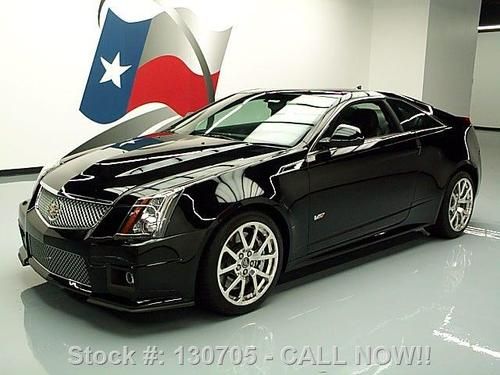 2011 cadillac cts v coupe recaro seats sunroof nav 16k texas direct auto