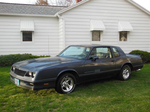 1984 chevrolet monte carlo ss coupe 2-door 5.0l, blue, light blue interior