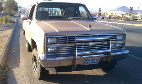 Rare 1984 chevrolet k10 4x4 blazer 6.2l diesel almost a one owner vehicle (wow)