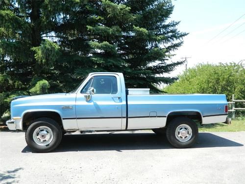 1987 gmc high sierra 2500 3/4 ton 4x4 tbi 5.7 350ci fuel injected turbo 400 auto