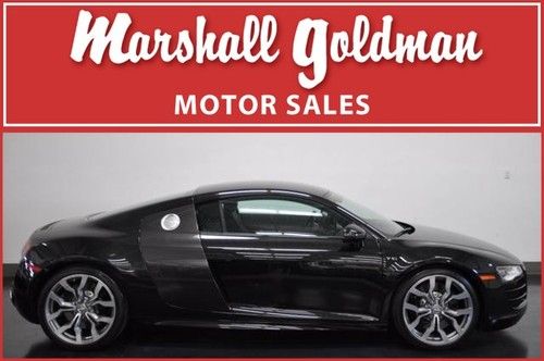 2012 audi r8 5.2v10 phantom black pearl effect black leather nav b&amp;o 2,700 miles