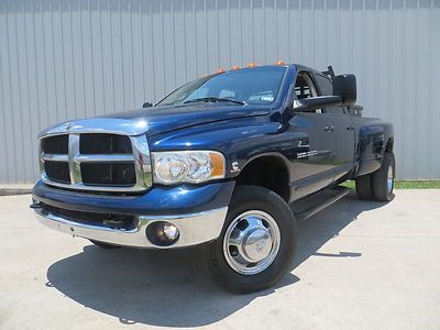 04 ram 3500 (slt) 5.9l cummins turbo diesel h.o 6spd 4x4 lwb carfax 1-owner tx !