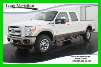 2013 king ranch 4x4 crew cab 6.2 v8 sunroof navigation remote start msrp 55,585