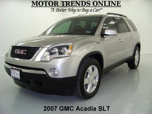 Awd slt hud power tailgate leather htd seats 7 pass bose 2007 gmc acadia 75k