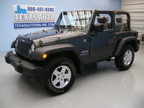 We finance!!!  2010 jeep wrangler sport 4x4 auto hard top tow a/c cd texas auto