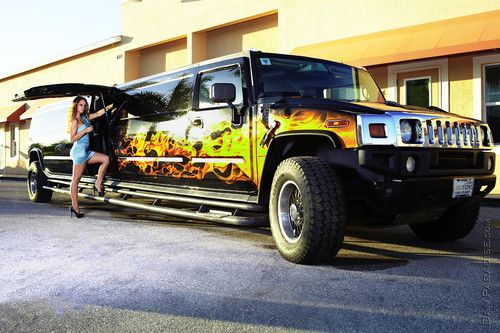 Hummer h2 stretch limo 18 pass las vegas show car poker edition by moonlight