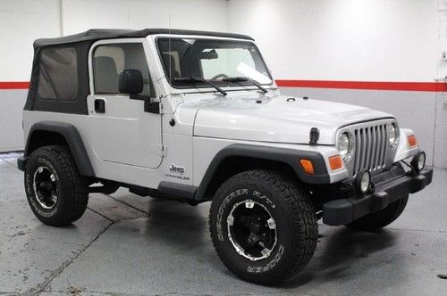 04 wrangler sport soft top 4.0l inline 6 5-speed manual 4x4 4wd clean carfax