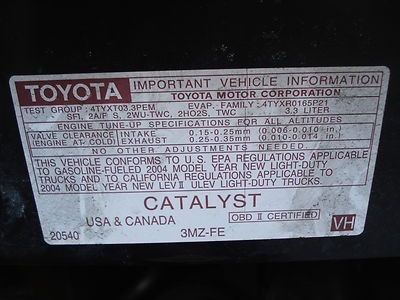 NO RESERVE 2004 TOYOTA SIENNA LE 3.3L V6 7-PASS SONY DVD ONE OWNER RUNS GREAT!, image 14