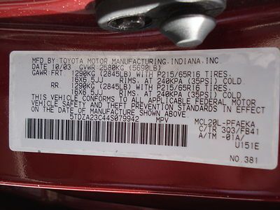 NO RESERVE 2004 TOYOTA SIENNA LE 3.3L V6 7-PASS SONY DVD ONE OWNER RUNS GREAT!, image 22