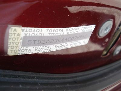 NO RESERVE 2004 TOYOTA SIENNA LE 3.3L V6 7-PASS SONY DVD ONE OWNER RUNS GREAT!, image 23
