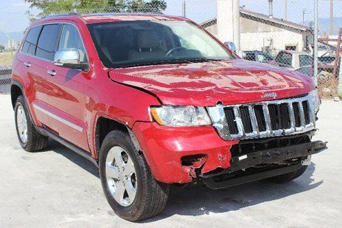 2011 jeep grand cherokee limited 4wd damaged salvage only 16k miles loaded l@@k!