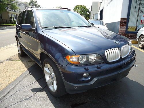 2005 bmw x5 4.4i suv sport utility side swiped runs/drives glass roof no reserve