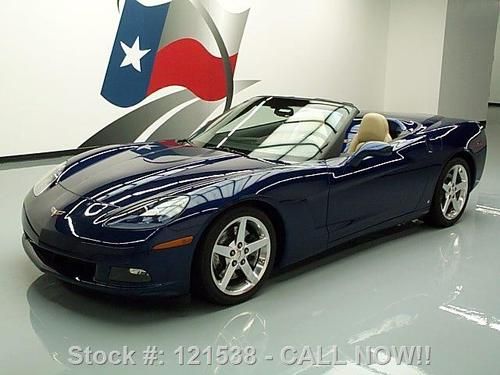 2006 chevy corvette convertible 6spd nav htd seats 12k texas direct auto