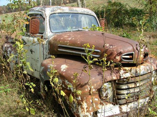 1950 ford f-1, barn find, rat rod, 454 cu in chevy engine, moonshine truck
