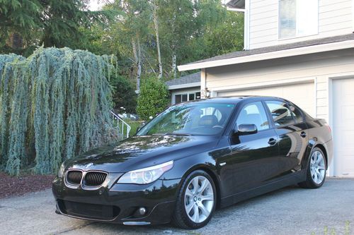 2007 bmw 550i black metallic sport m sedan navigation leather hid excellent